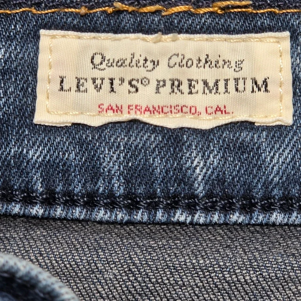 Jeans LEVI'S 511™ 29x34 Mens Blue Excellent Premium Slim Fit Denim